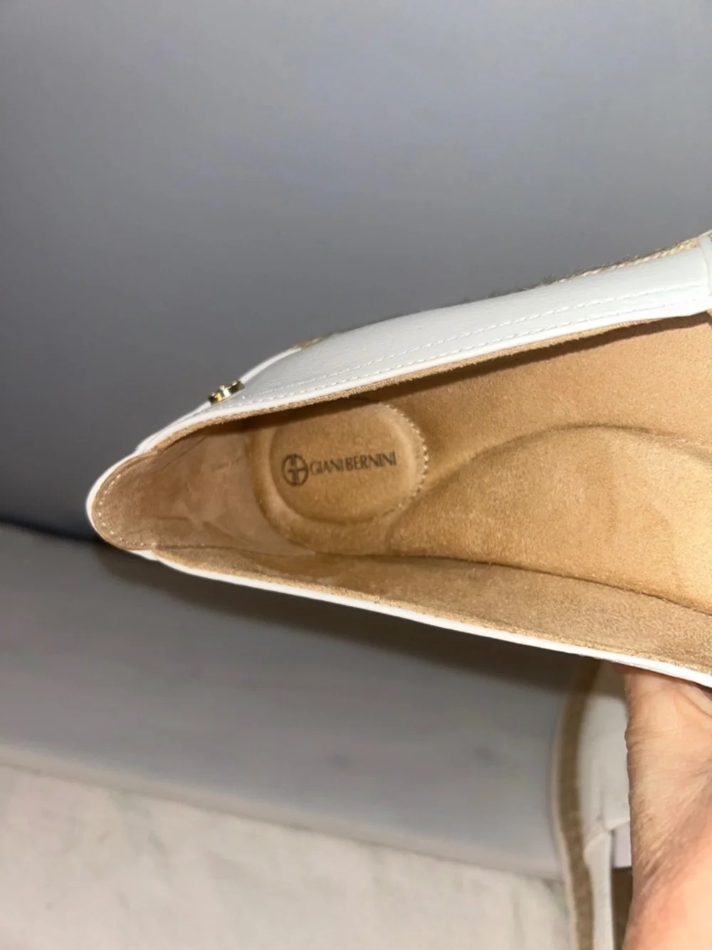New Giani Bernini Women's Archerr Slip-On Espadrilles White Size 10